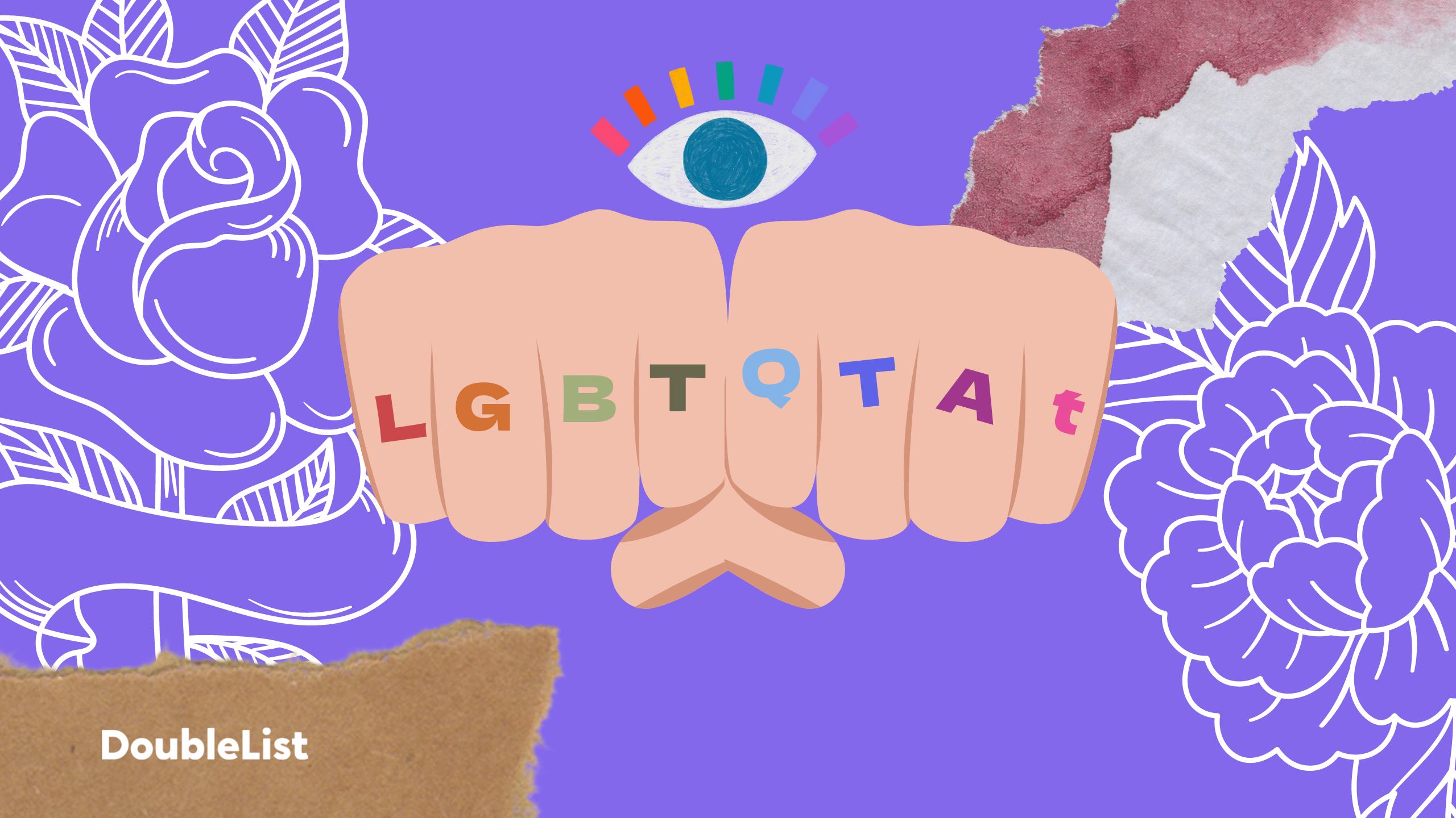 Fists with LGBTQTAt on them representing the best adult dating site and top hookup sites for the LGTBQ+ community.